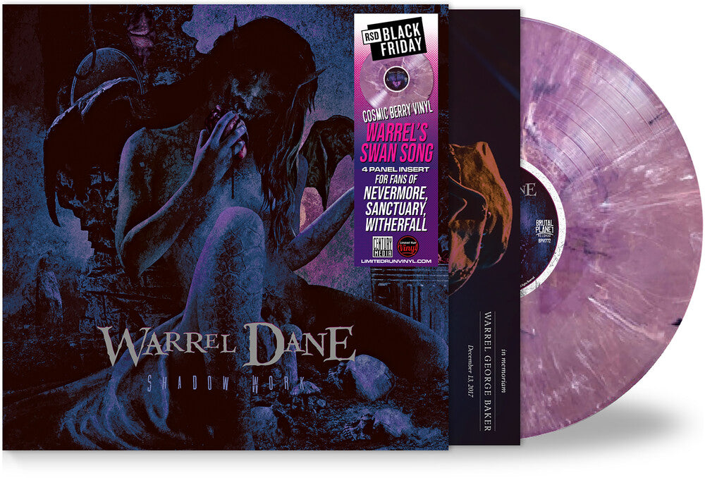 the album cover for Warrel Dane - Shadow Work [Indie Exclusive] [Colored Vinyl] [Limited Edition] [Indie Exclusive] [Remastered]