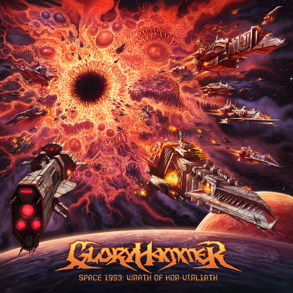 the album cover for Gloryhammer - Space 1993: Wrath of Kor-Virliath
