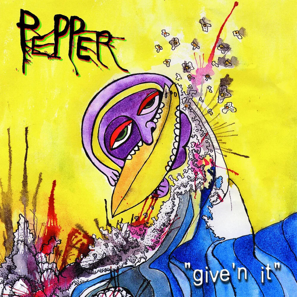 the album cover for Pepper - Give'n It (Blue) [Clear Vinyl]
