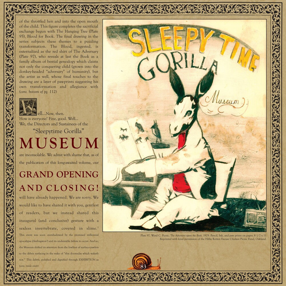 the album cover for Sleepytime Gorilla Museum - Grand Opening And Closing - Grey [Colored Vinyl] (Gry)