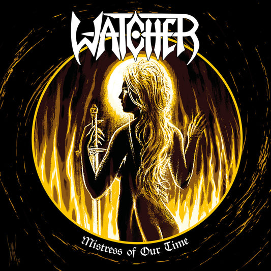 the album cover for Watcher - Mistress Of Our Time