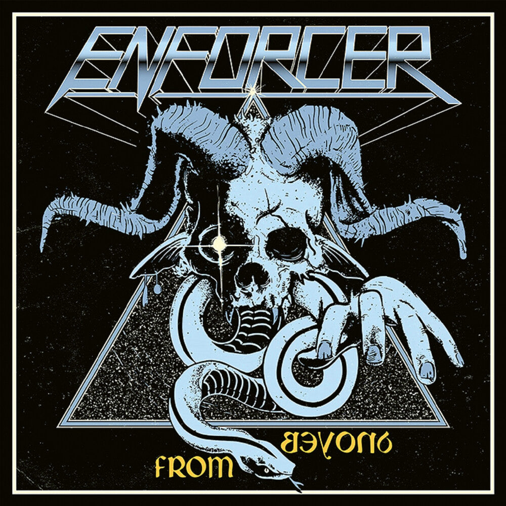the album cover for Enforcer - From Beyond (Blk) (Blue) [Colored Vinyl] [Limited Edition] (Spla)