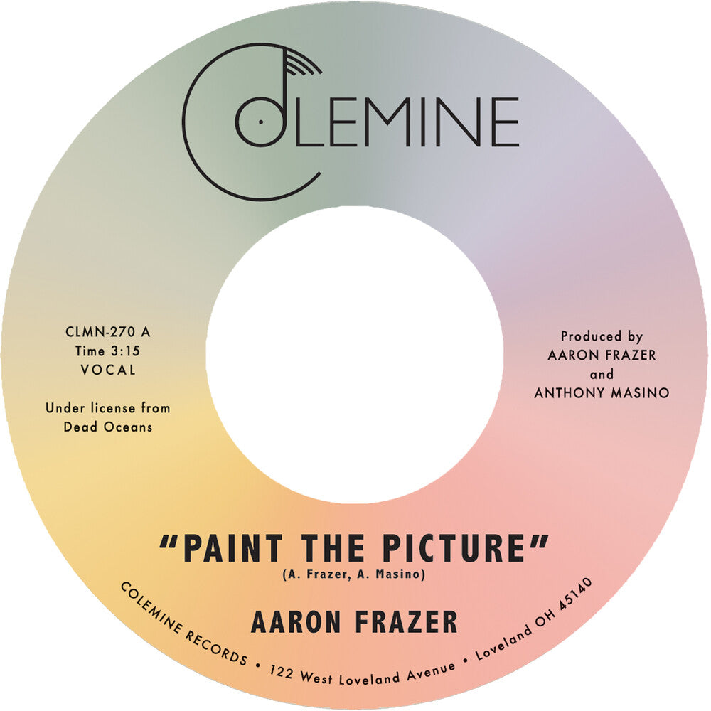 the album cover for Aaron Frazer - Paint The Picture / Back Into The World [Colored Vinyl]