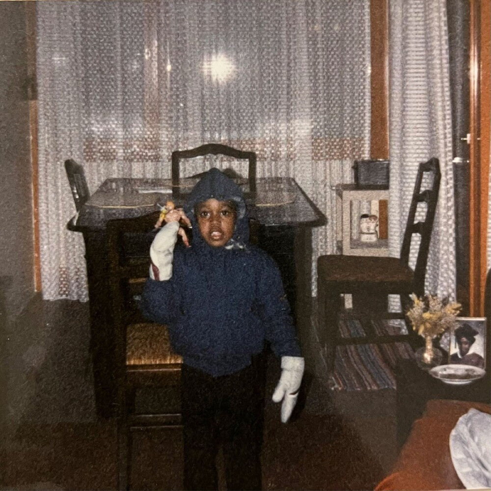 the album cover for Stik Figa - Cold Comfort - Cutlass Blue Splatter (Blue) [Colored Vinyl]