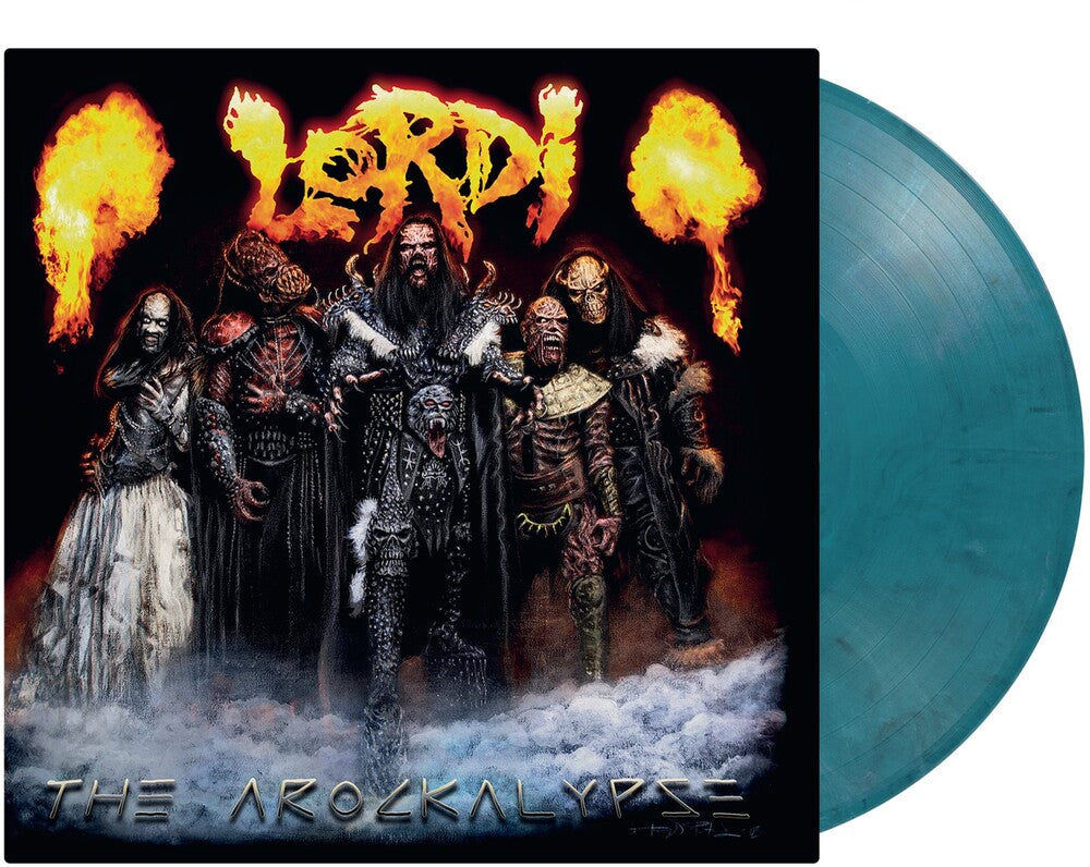 the album cover for Lordi - Arockalypse (Blk) (Blue) [Colored Vinyl] [Limited Edition] [180 Gram] (Wht)