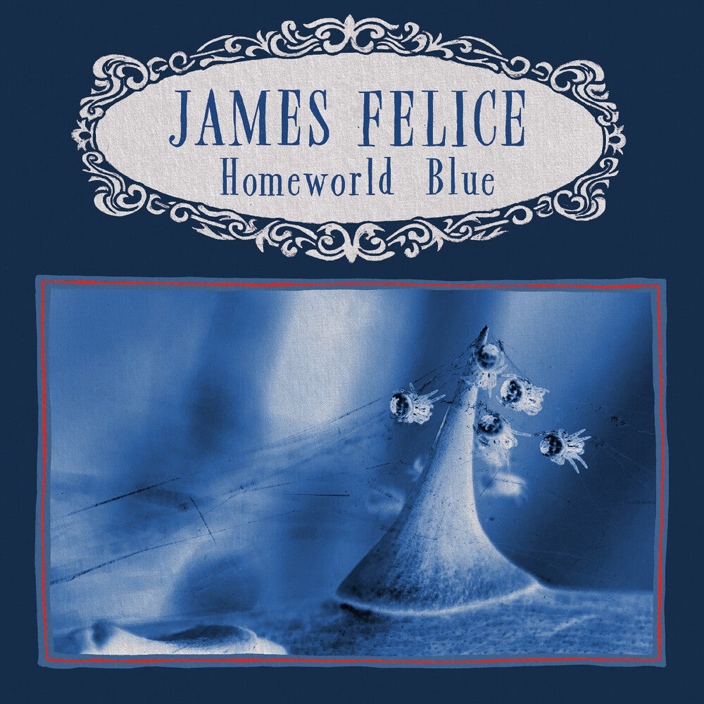 the album cover for James Felice - Homeworld Blue [Indie Exclusive] Marble [Colored Vinyl] [Indie Exclusive]