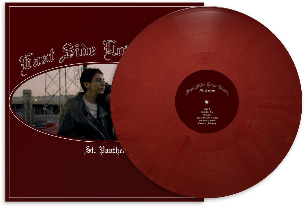 the album cover for St. Panther - East Side Love Story [Colored Vinyl] (Maro) (Red)