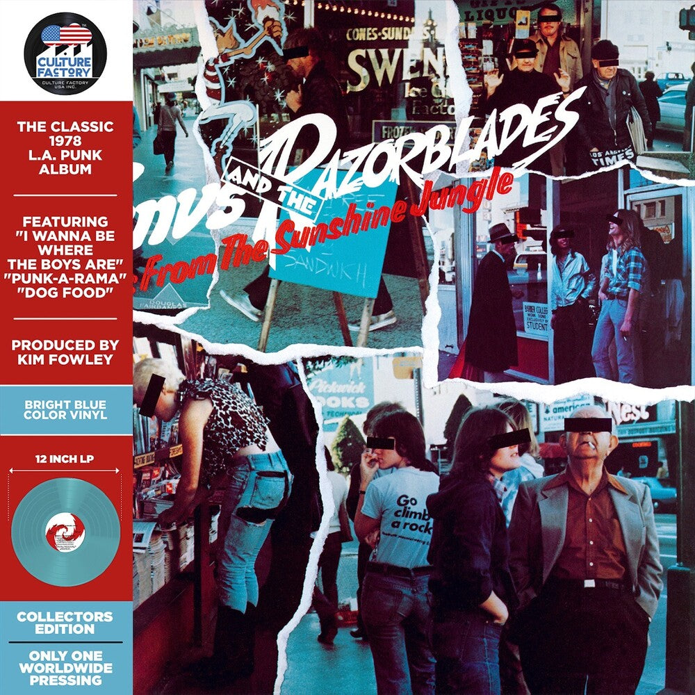 the album cover for Venus & The Razorblades - Songs From The Sunshine Jungle (Blue) [Colored Vinyl] [Limited Edition]