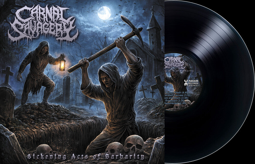 the album cover for Carnal Savagery - Sickening Acts Of Barbarity [Limited Edition]