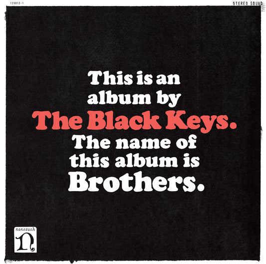 the album cover for The Black Keys - Brothers [Cola Bottle Clear]