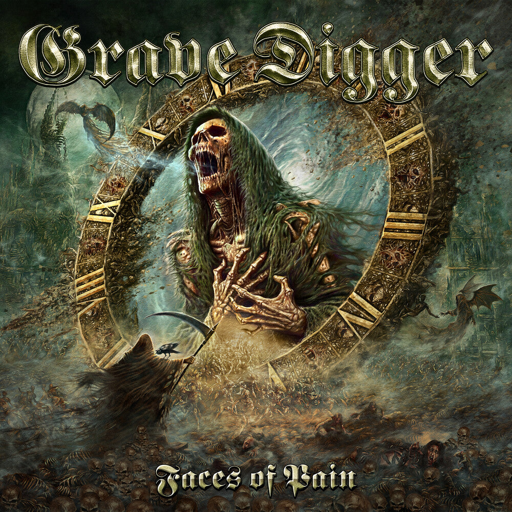 the album cover for Grave Digger - Faces Of Pain (Jewl) (Lyrb)