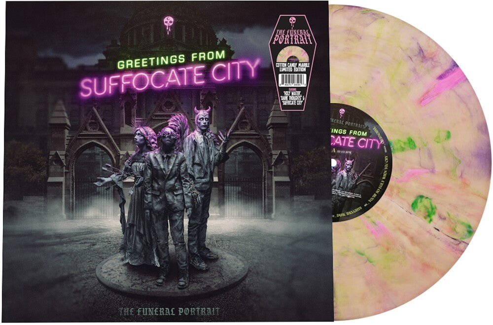 the album cover for Funeral Portrait - Greetings From Suffocate City [Colored Vinyl] [Limited Edition] (Ofgv)