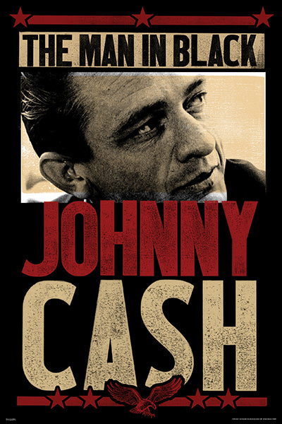Johnny Cash Man In Black Poster