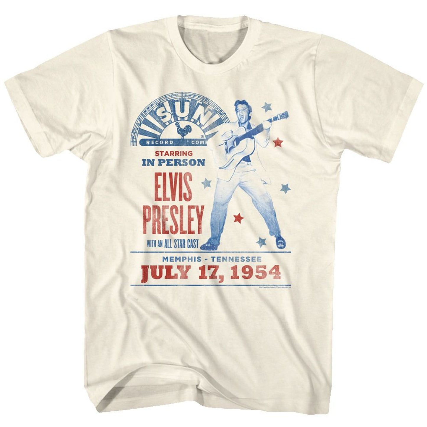 Elvis Presley Sun Records Concert Poster T-Shirt