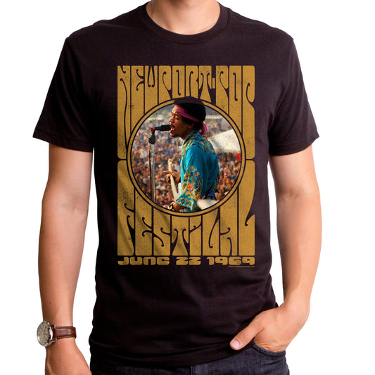 Jimi Hendrix Newport Pop Festival 1969 T-Shirt