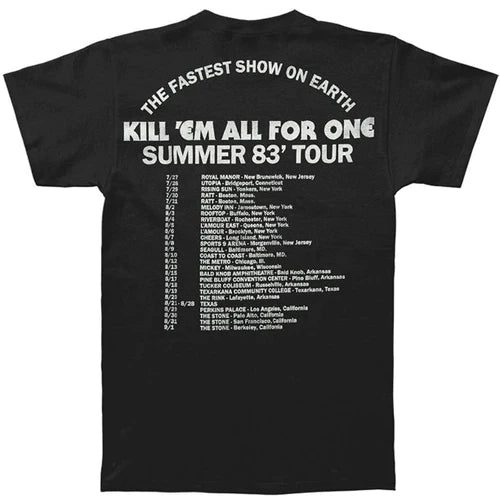 Metallica Kill 'Em All Summer 1983 Tour T-Shirt