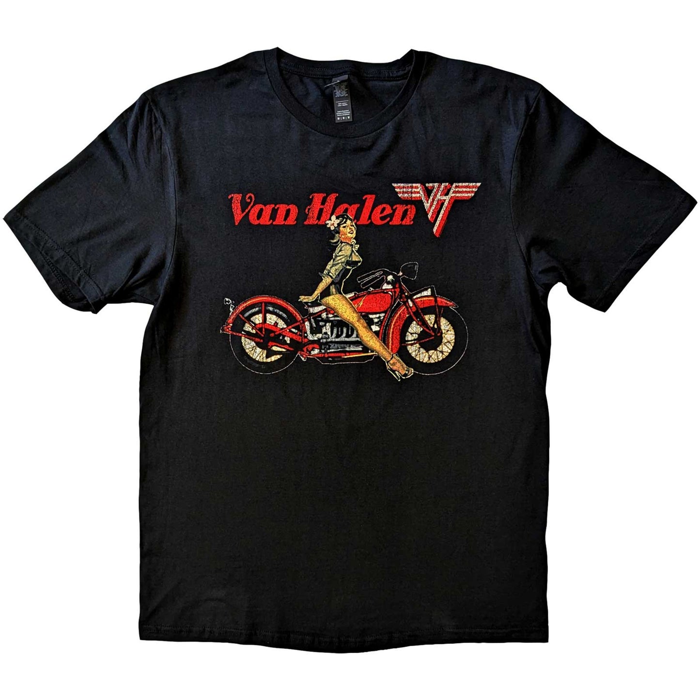 Van Halen Pin Up Motorcycle T-Shirt