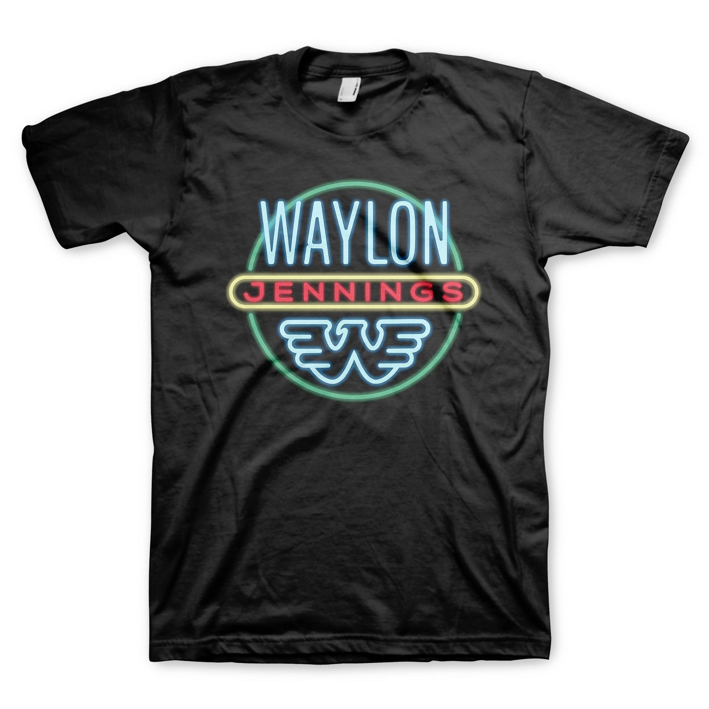 Waylon Jennings Neon Logo T-Shirt