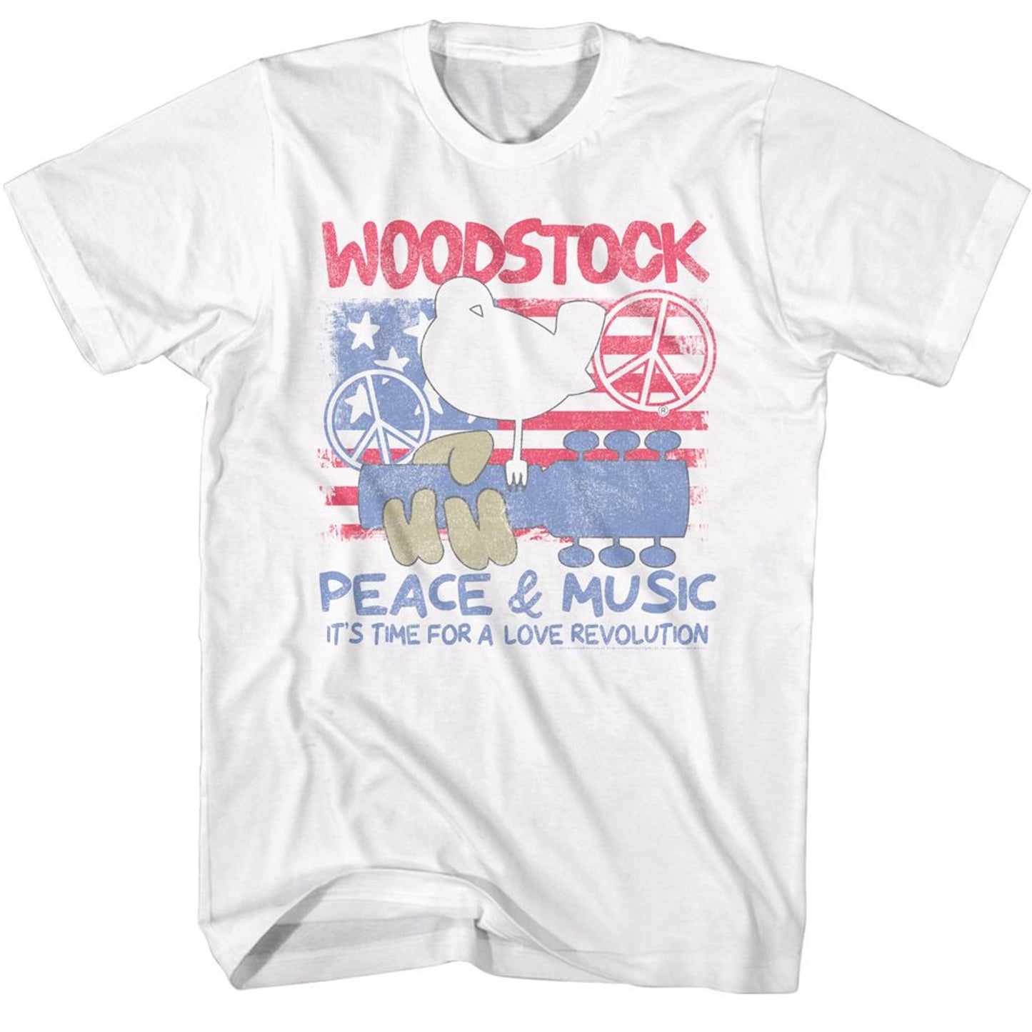 Woodstock Patriotic Love Revolution T-Shirt