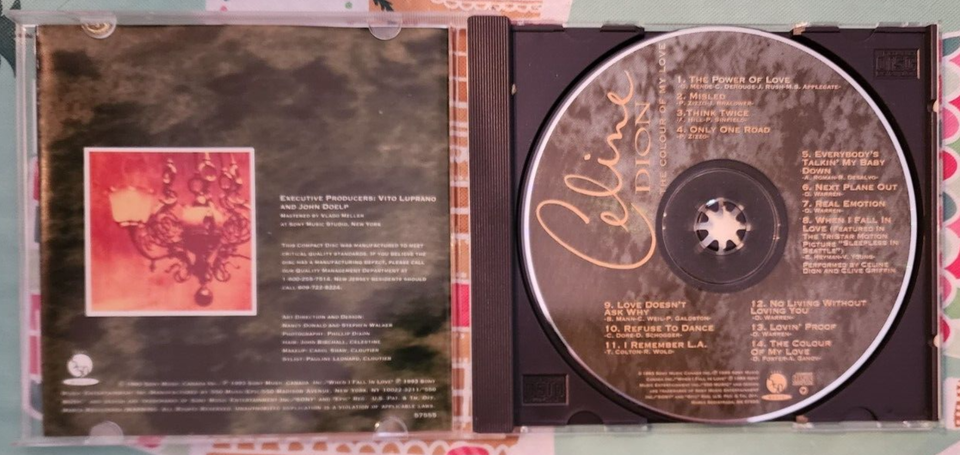 Celine Dion The Colour of My Love CD