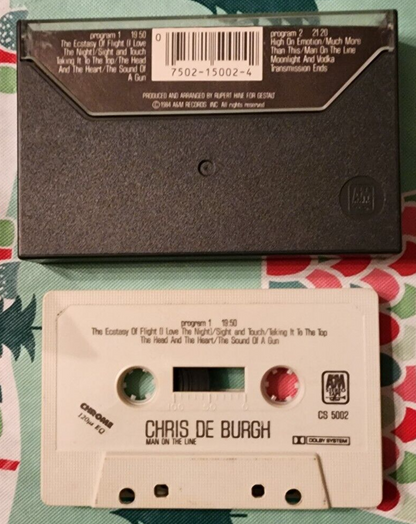 Chris De Burgh Man On The Line Cassette Tape