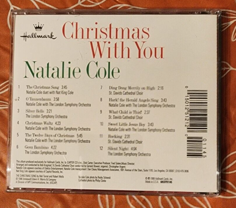 Hallmark Presents Christmas With You Natalie Cole CD