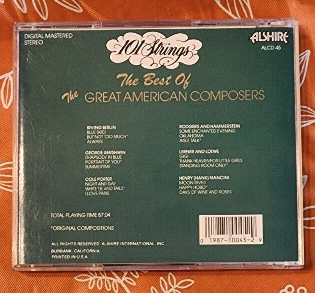 The Best of The Great American Composers Volume 1 CD
