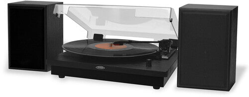 Jensen JTA-315 Dual Bluetooth Turntable with Stereo Speakers