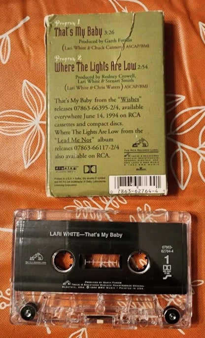 Lari White That's My Baby Cassette Tape Single