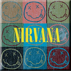 Nirvana Multi Smiley Fridge Magnet