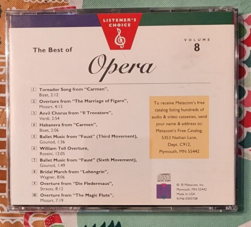 The Best of Opera Volume 8 CD