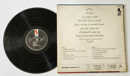 Roger Williams For You Vinyl Record Album